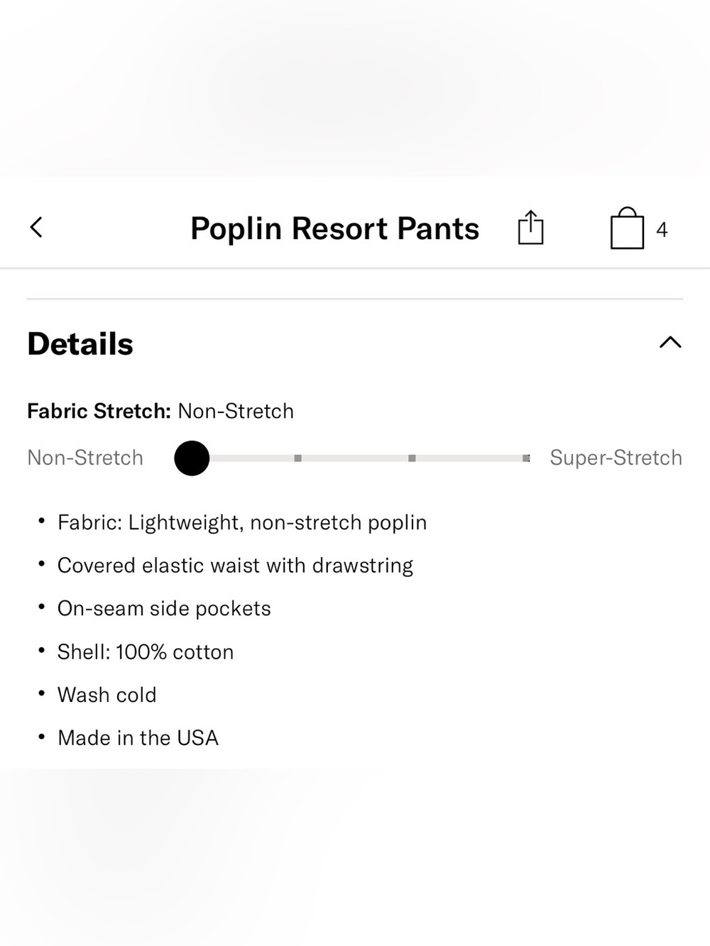 Enza Costa Poplin Resort Pants in White XS/0 - Picture 8 of 8